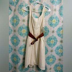 White A line Nine West sleeveless dress